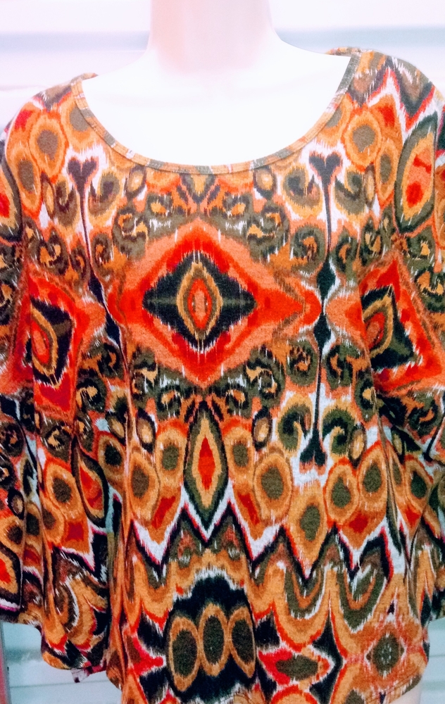 Boho print top